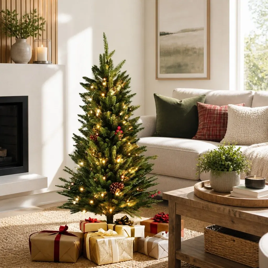 Mini Christmas Tree LED 90cm Tabletop Decoration Warm White Lights