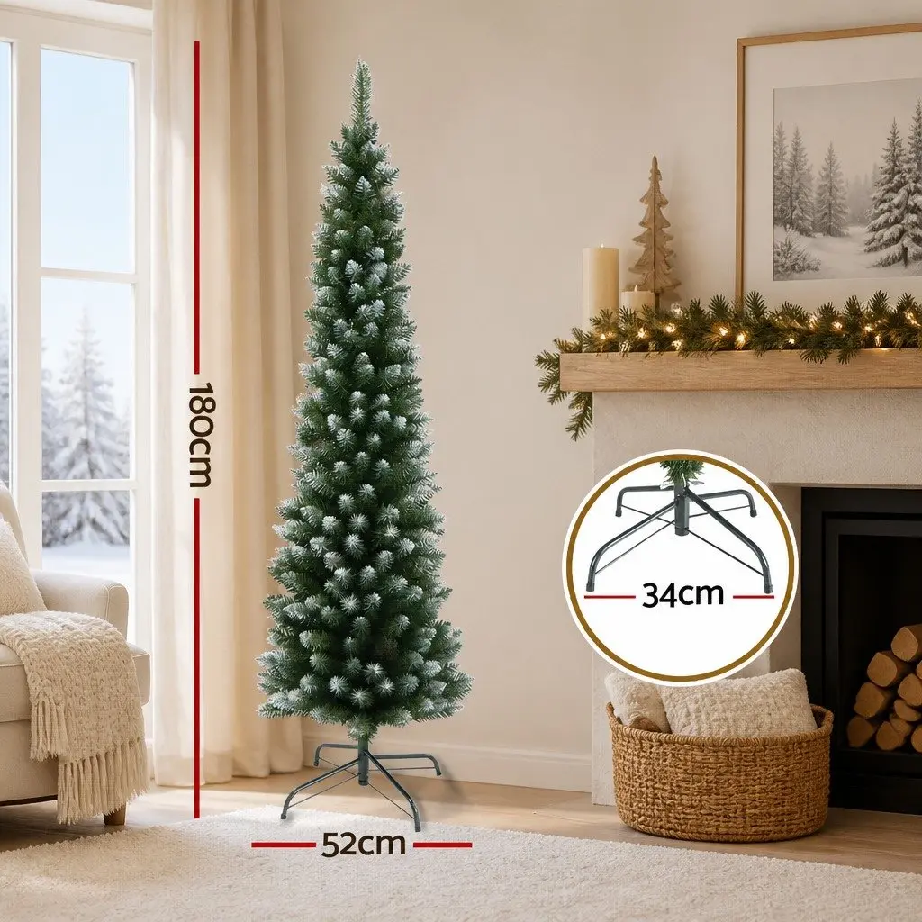 Christmas Tree PVC 1.8m Green Snowy 300 Tips