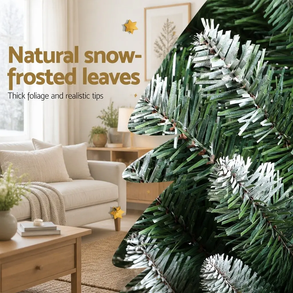 Christmas Tree PVC 1.8m Green Snowy 300 Tips
