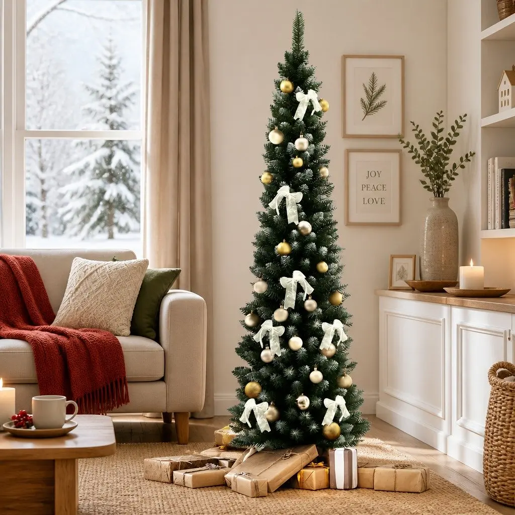 Christmas Tree PVC 1.8m Green Snowy 300 Tips