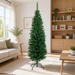 Christmas Tree 1.8m Artificial Xmas Tree Green 300 Tips Home Holiday Decoration