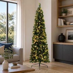 Practical Pre-lit Half Corner Christmas Tree for Any Space
