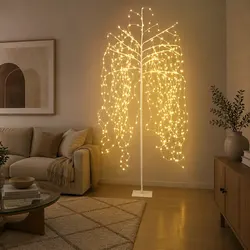 Practical 7ft Solar LED Christmas Tree for Festive Gatherings