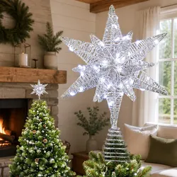 Practical 3D Christmas Tree Topper Star for Holiday Decor