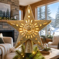 Practical Gold Star Projector for Your Christmas Tree
