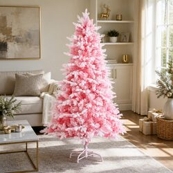 Ideal 6FT Pink Christmas Tree for Your Holiday Setup