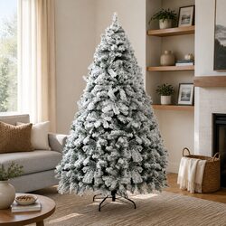 Practical 1.8m Snow Flocked Fir Tree for Holiday Use