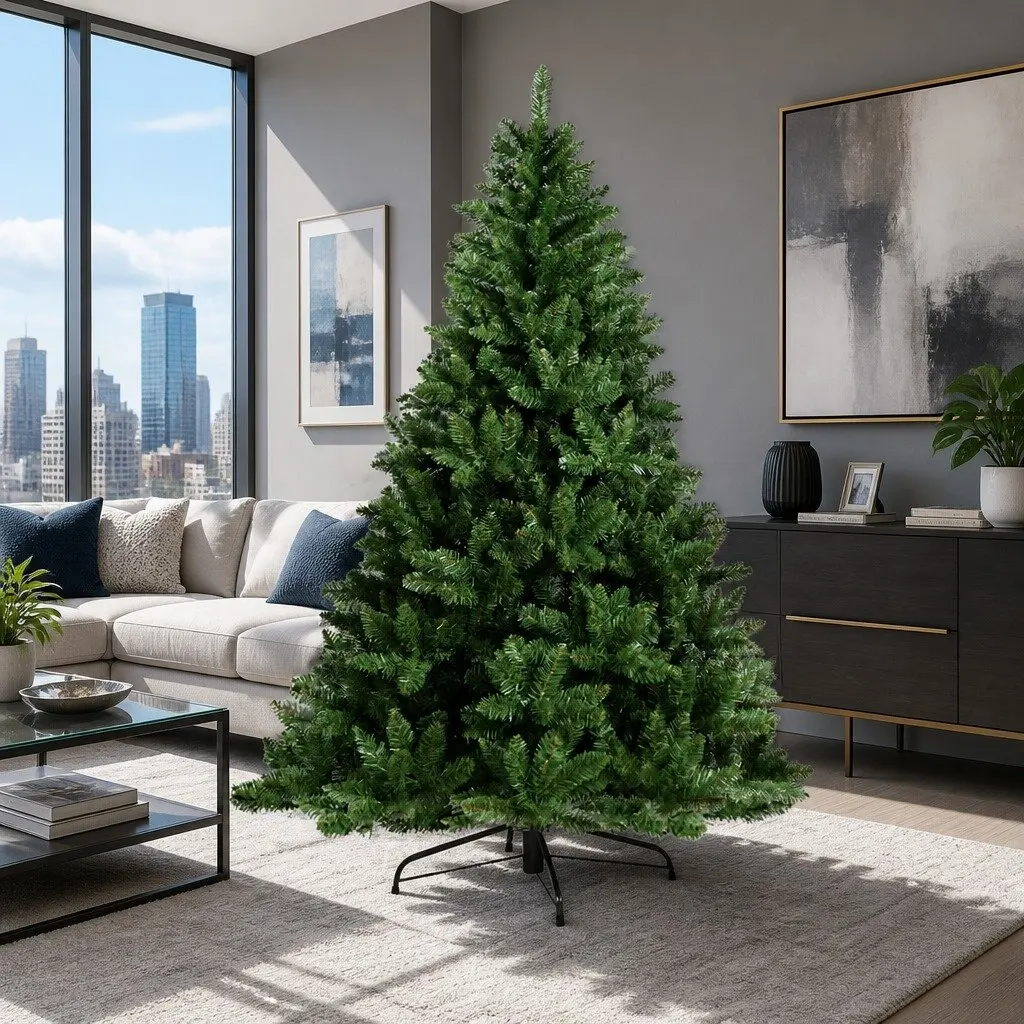 Artificial Fir Christmas Tree 2.1m Green 905 Tips