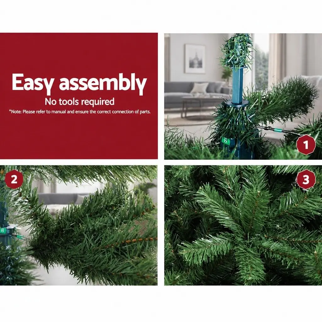 Artificial Fir Christmas Tree 2.1m Green 905 Tips