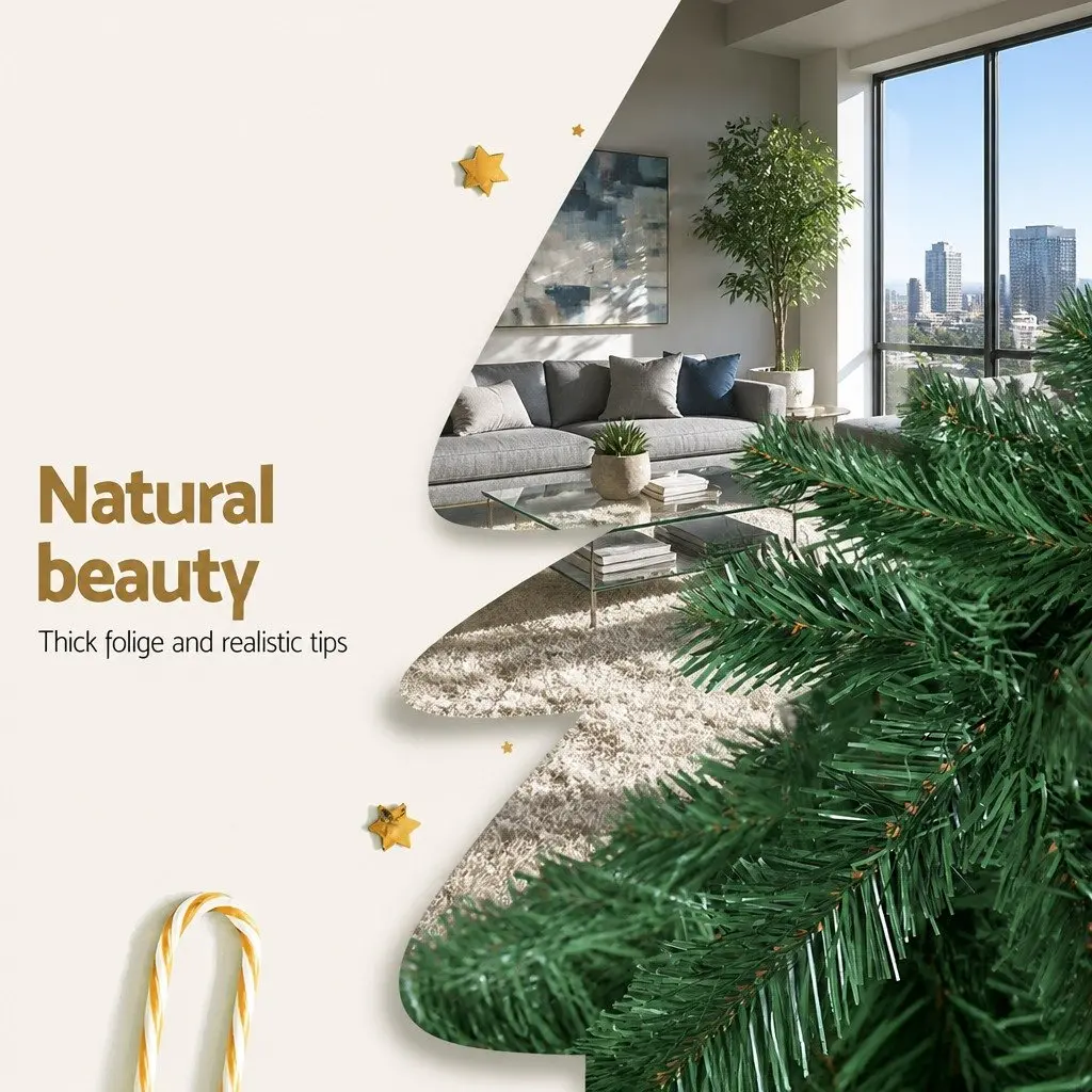 Artificial Fir Christmas Tree 2.1m Green 905 Tips