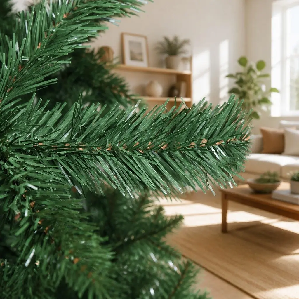 Green Christmas Tree 2.7m Artificial Xmas Fir Tree 1590 Tips Metal Stand