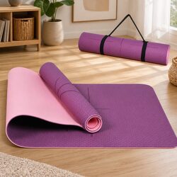 Versatile Yoga Mat 6mm Thick for Home Workouts