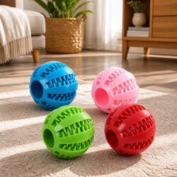 Practical Pink Treat Ball for Dogs - Ideal for Play Areas