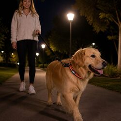 Ideal for Active Dogs: Reflective Collar with Safety Clip
