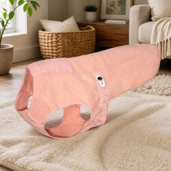 Practical Medium Dog Winter Coat in Dusty Pink