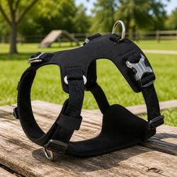 Practical Black 2XS Dog Harness for Everyday Use