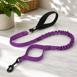 Dog Leash with Padded Handle Traffic Control 1.4m Purple Medium Lead