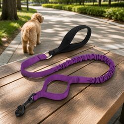 Dog Leash with Padded Handle Traffic Control 1.4m Purple Lead Pet Training