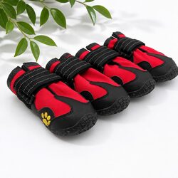 Practical Dog Boots for Cold Weather - Size 3 (4-Pack)