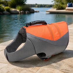 XS Orange Dog Flotation Vest for Water Fun
