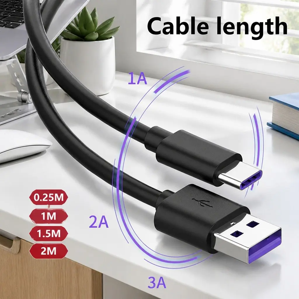 40W USB-C to Type-C PD Fast Charging Cable Power Lead
