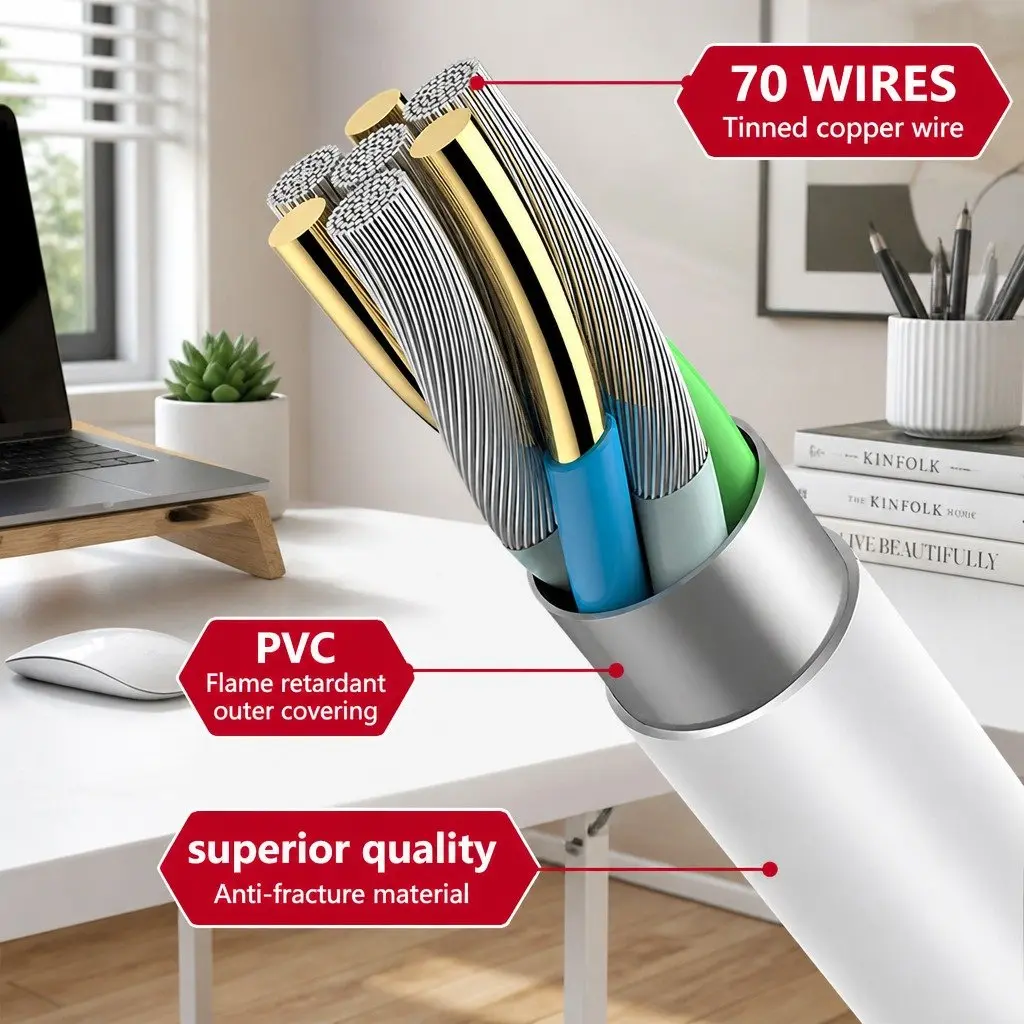 40W USB-C to Type-C PD Fast Charging Cable Power Lead