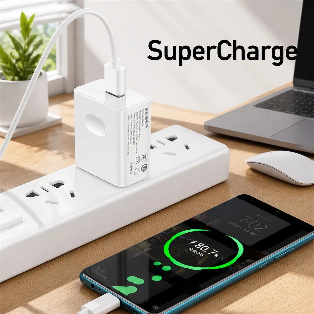 USB to USB-C Fast Charging Cable Nylon 1.5m Black