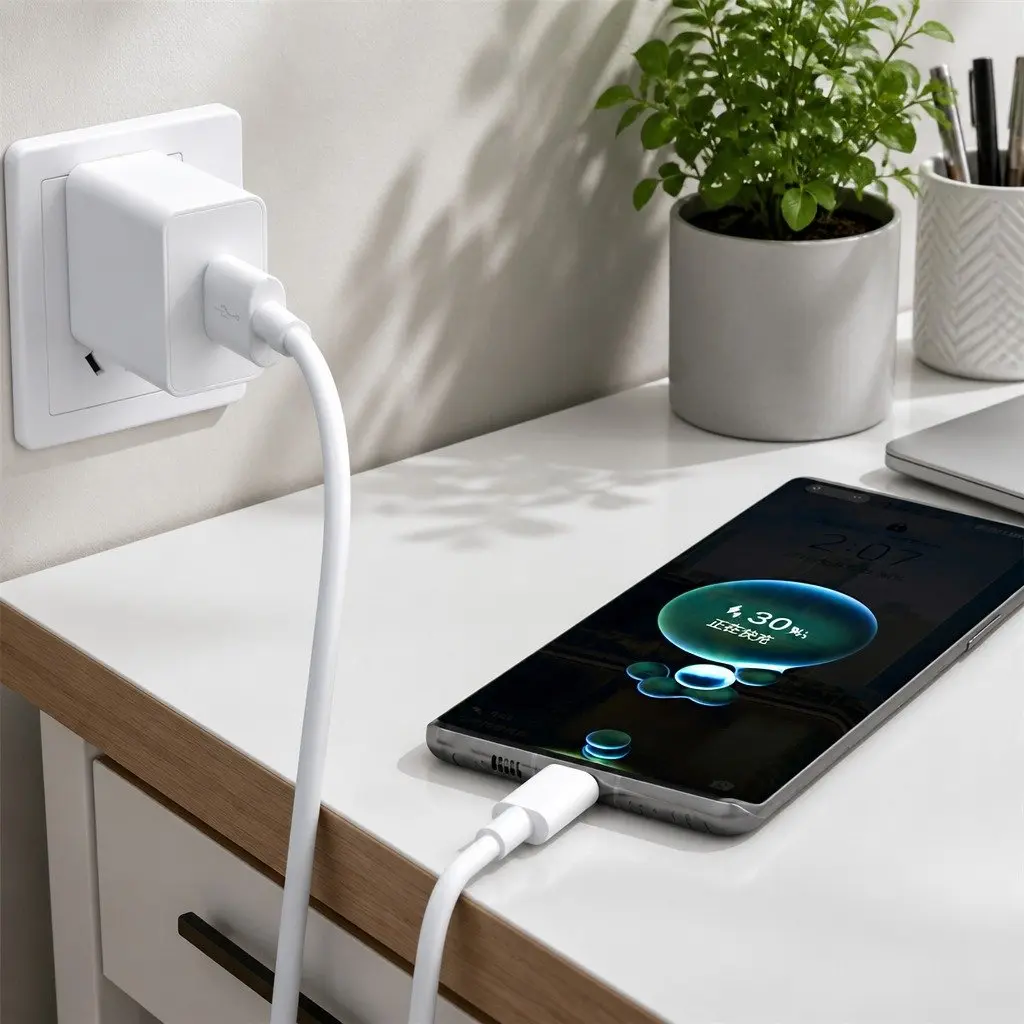USB to USB-C Fast Charging Cable Nylon 1.5m Black
