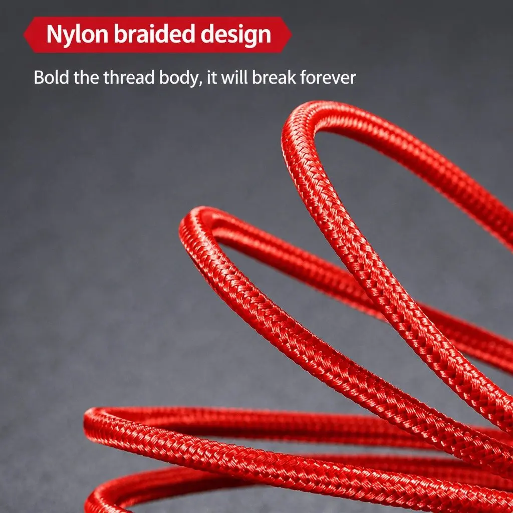 4-in-1 USB Charging Cable Nylon Woven 3.3mm Colorful Multi Device Connector