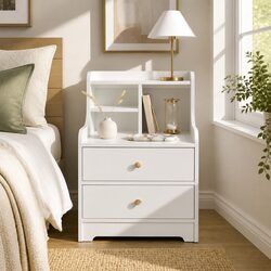 Practical White Nightstand for Everyday Use