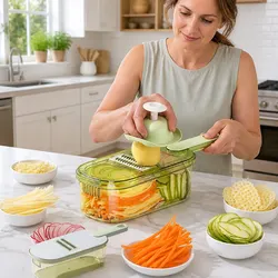 Fruit Vegetable Chopper Peeler Multi-Functional Kitchen Cutter Tool Slicer