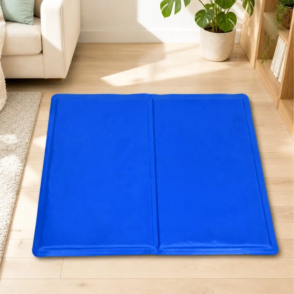 Pet Cooling Cushion XL Polyester Waterproof Fabric Blue