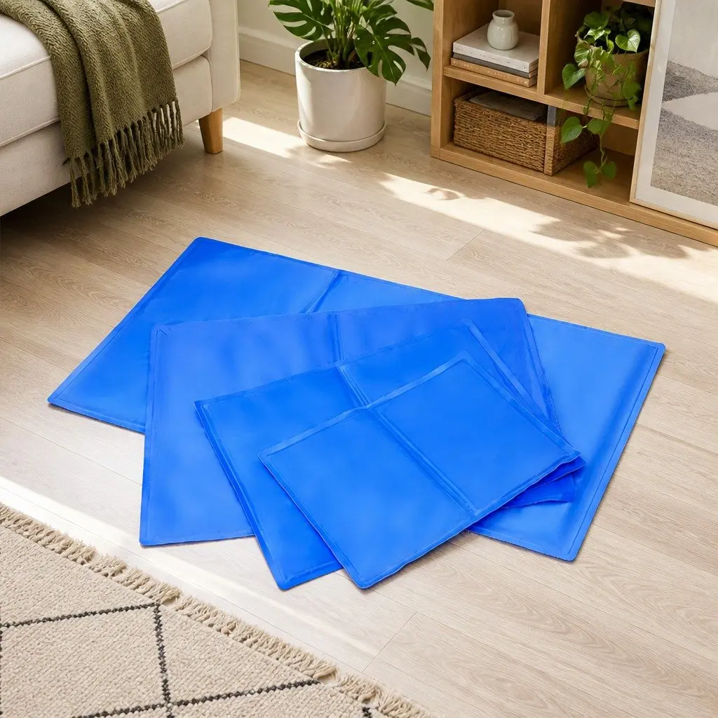 Pet Cooling Cushion XL Polyester Waterproof Fabric Blue