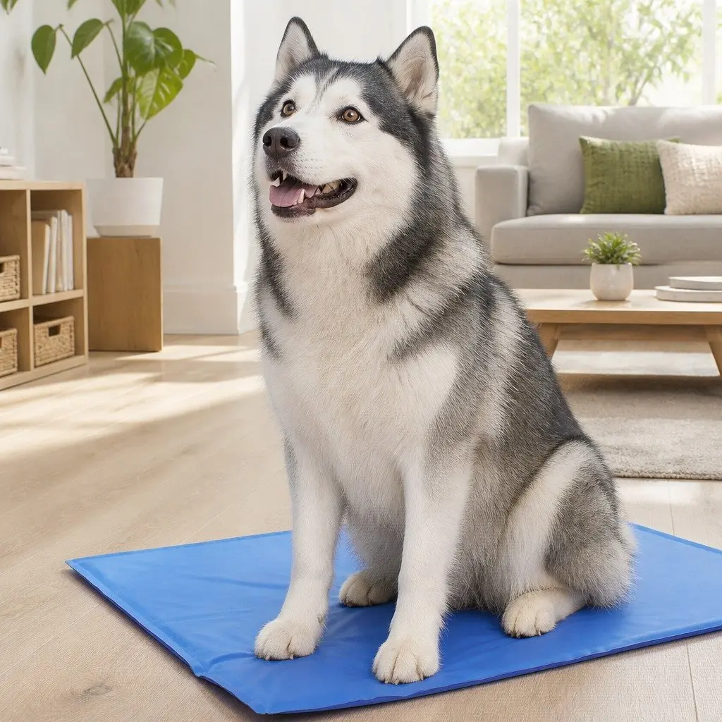 Pet Cooling Cushion Gel Mat M Size Blue