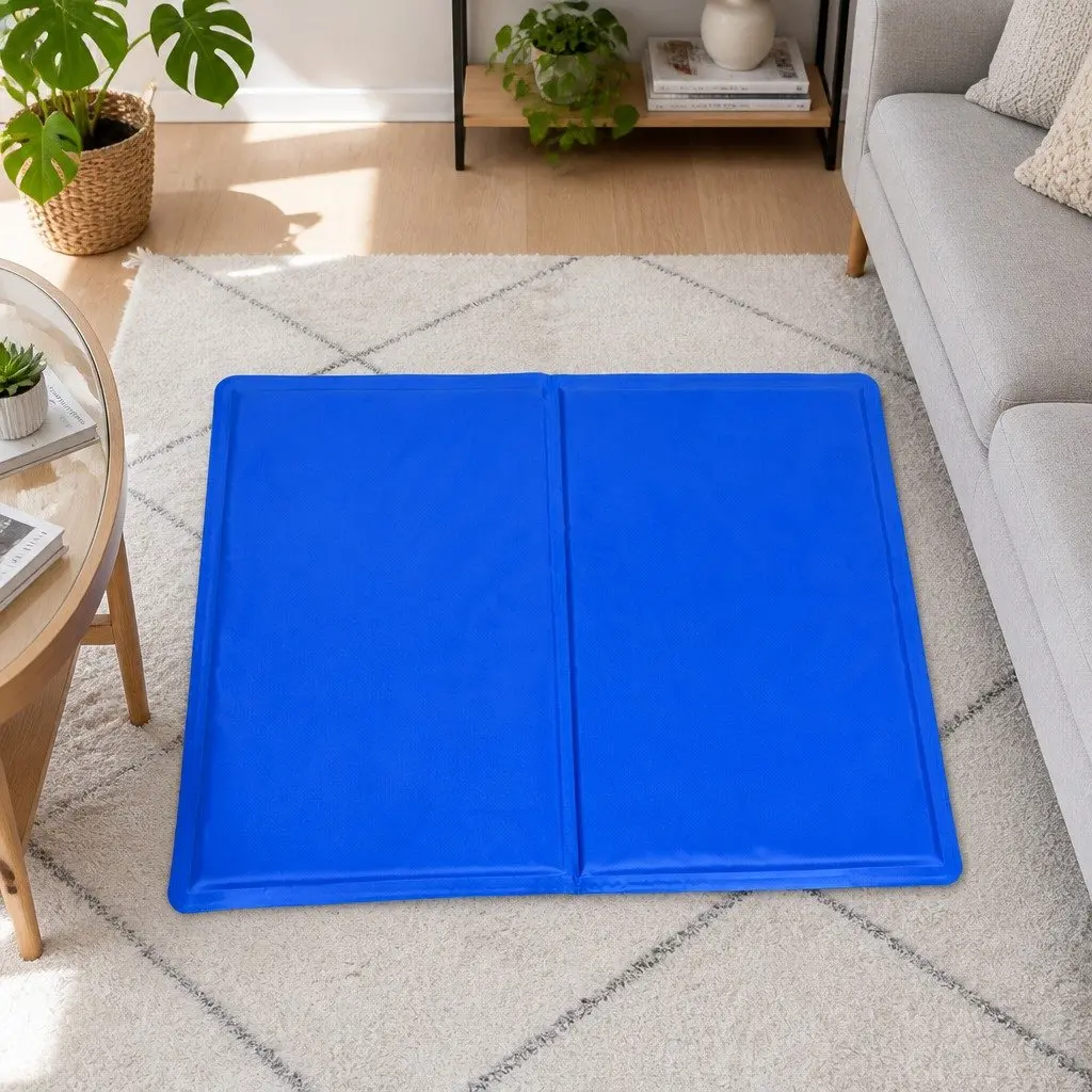Pet Cooling Cushion Gel Mat M Size Blue