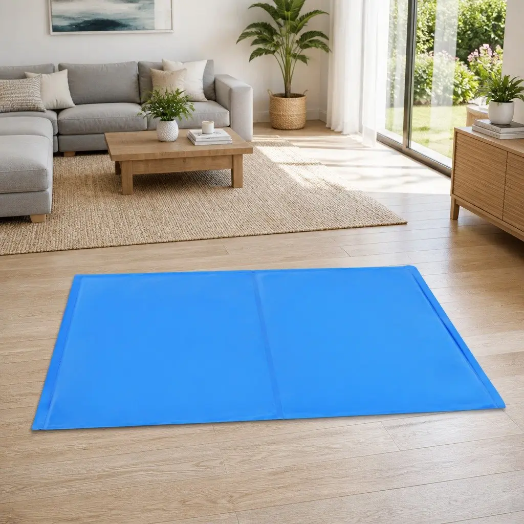 Pet Cooling Pad Polymer Gel 40cm x 30cm Blue