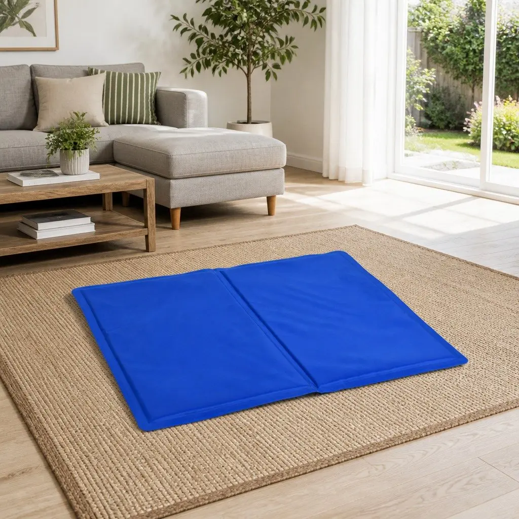 Pet Cooling Pad Polymer Gel 40cm x 30cm Blue