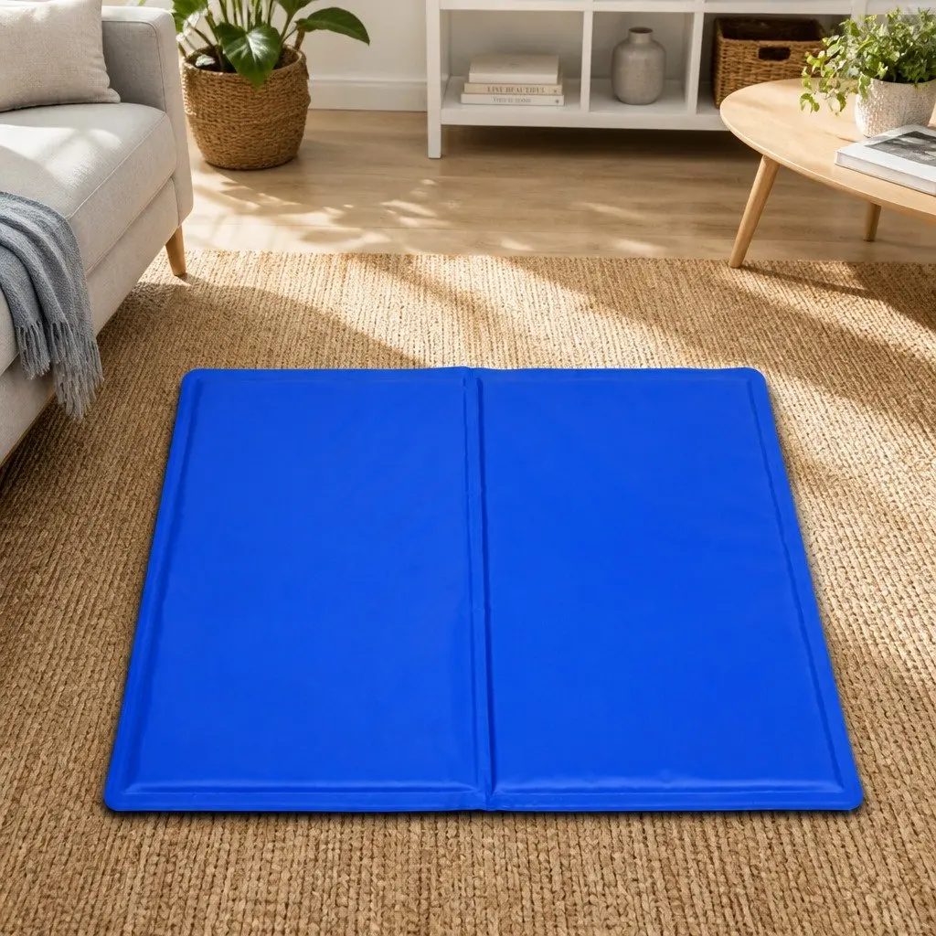 Pet Cooling Pad Polymer Gel 40cm x 30cm Blue