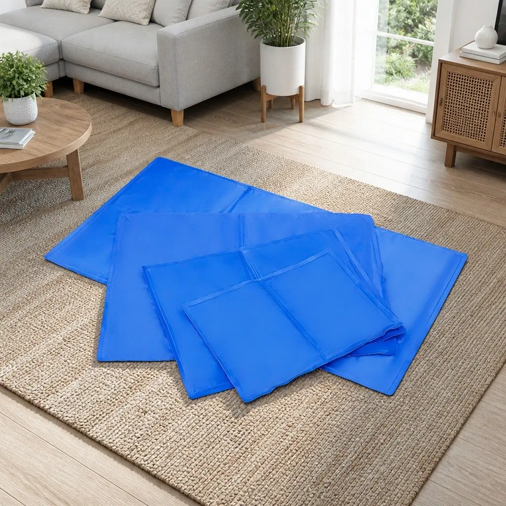Pet Cooling Pad Polymer Gel 40cm x 30cm Blue