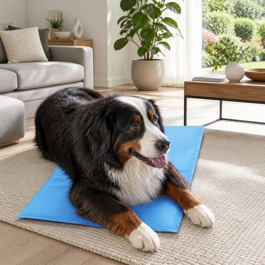 Pet Cooling Pad Polymer Gel 40cm x 30cm Blue
