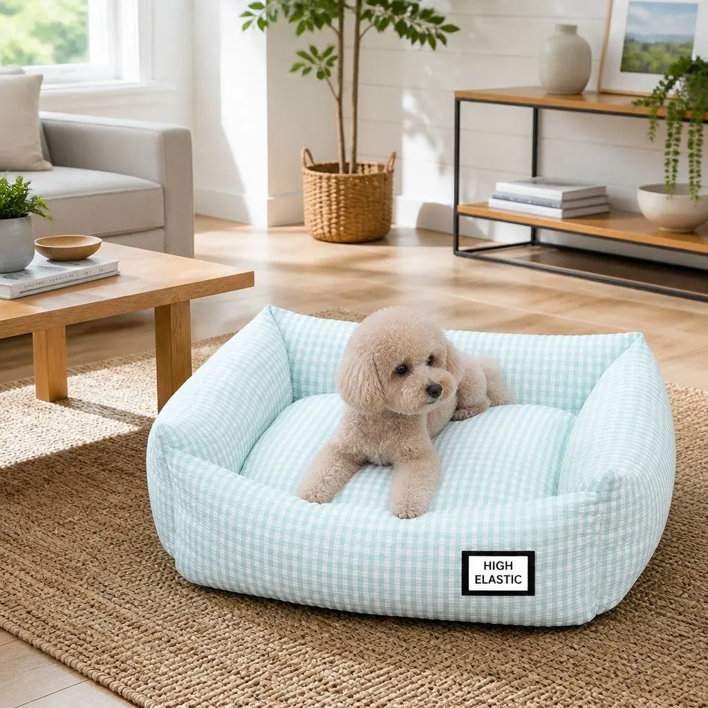 Blue Dog Bed for Home Use