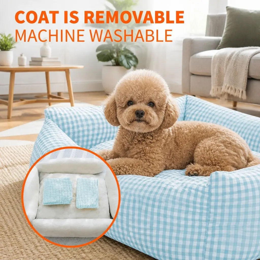 Blue Dog Bed for Home Use