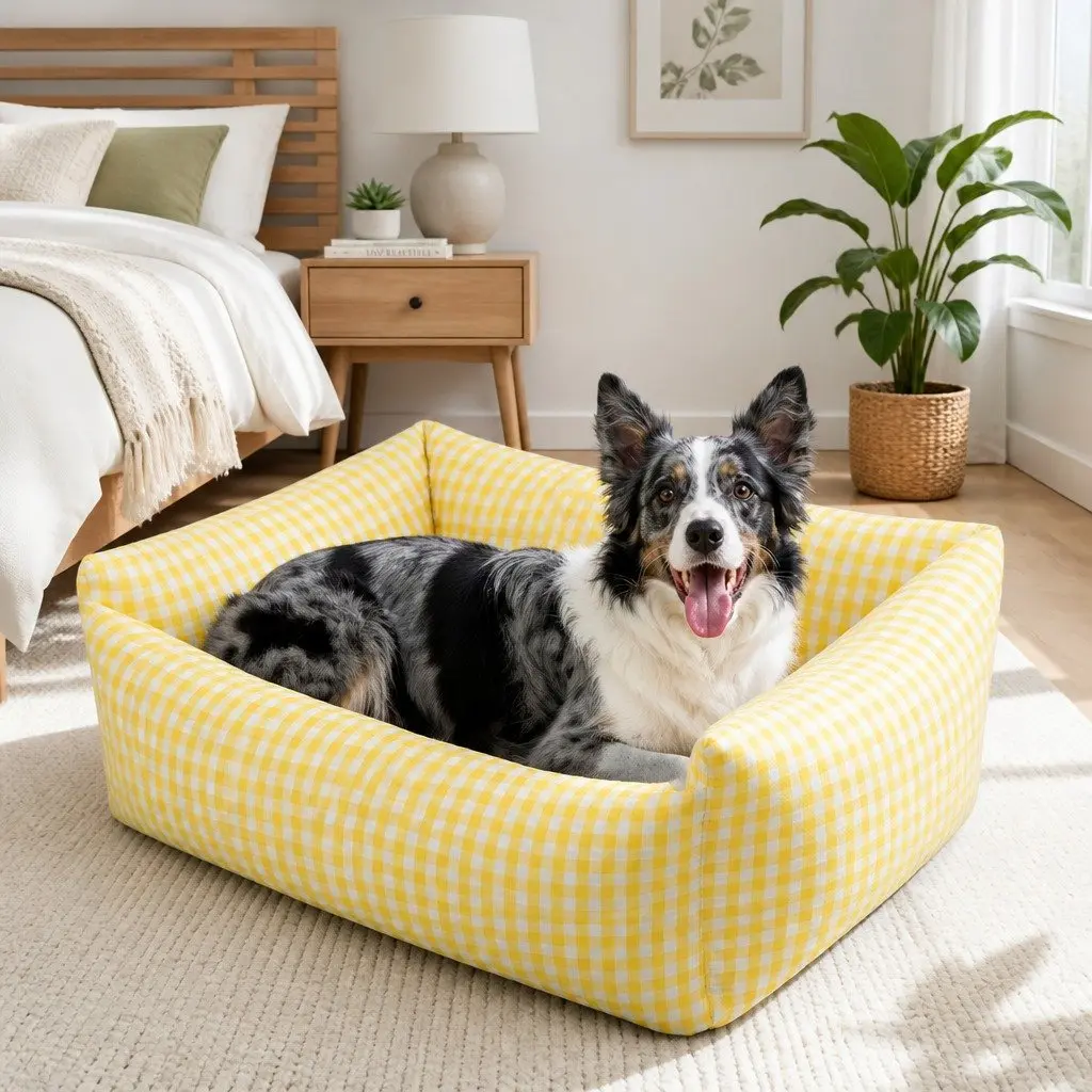 Dog Bed Kennel Pet Sleep Mat Washable Cushion 70cm Comfortable Breathable Warm