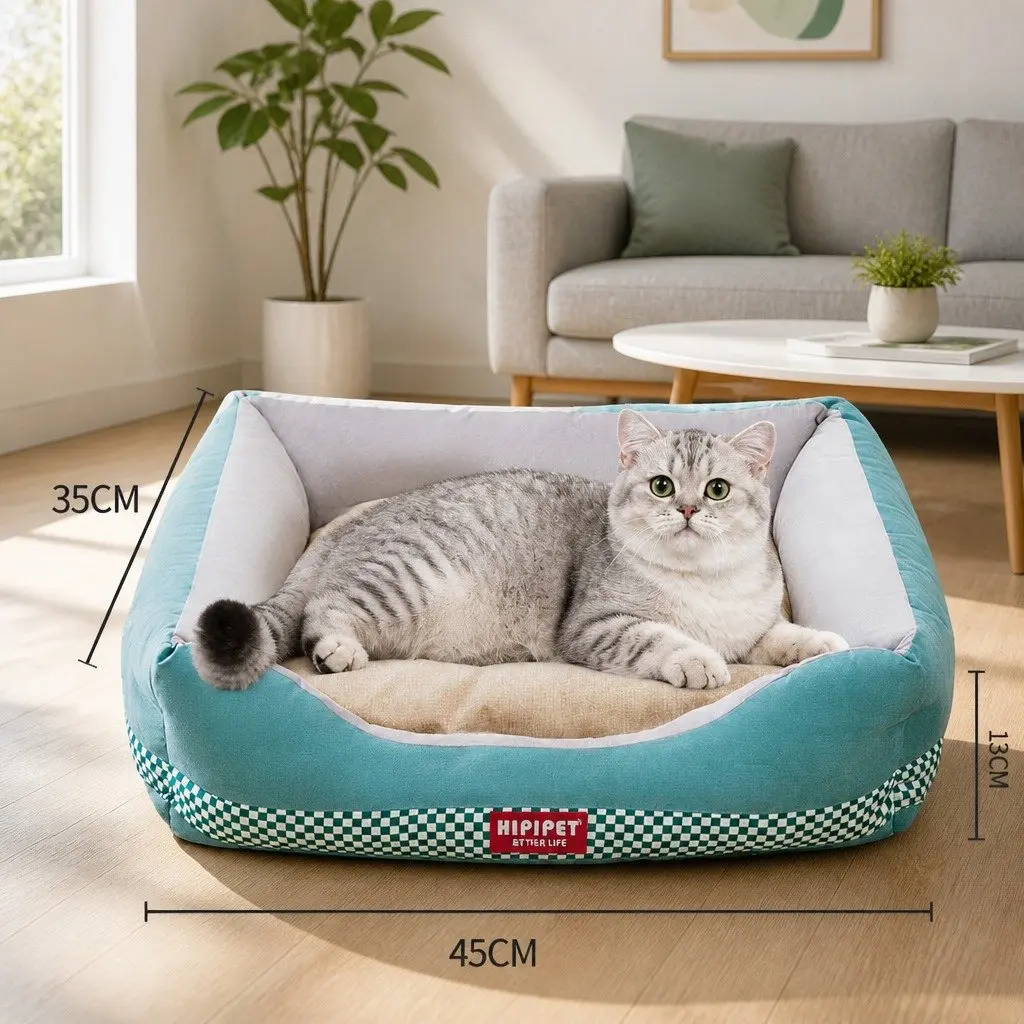 Pet Calming Bed Soft Warm Nest House Breathable Moisture-proof Cat Dog Bed