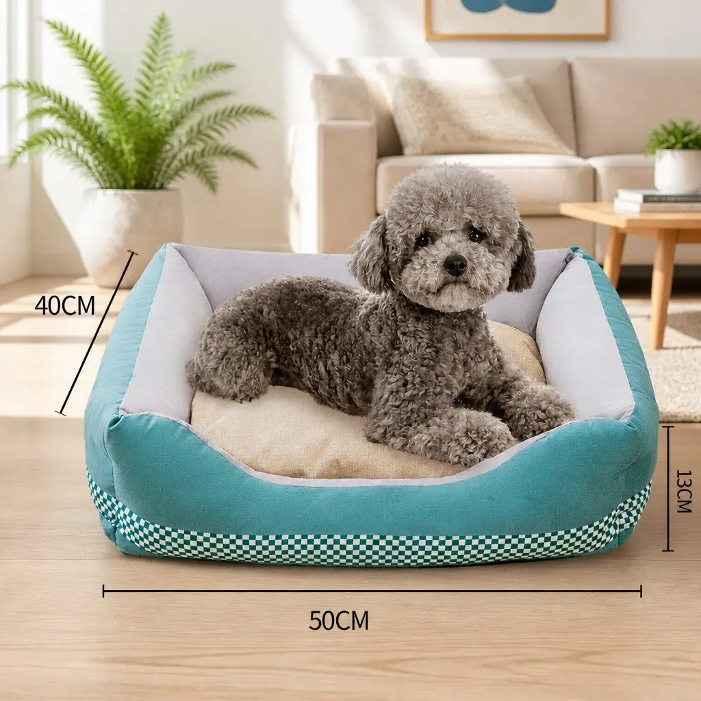 Pet Nest Checkerboard Dog Cat Sleeping Bed Four Seasons Universal Pet Supplies S