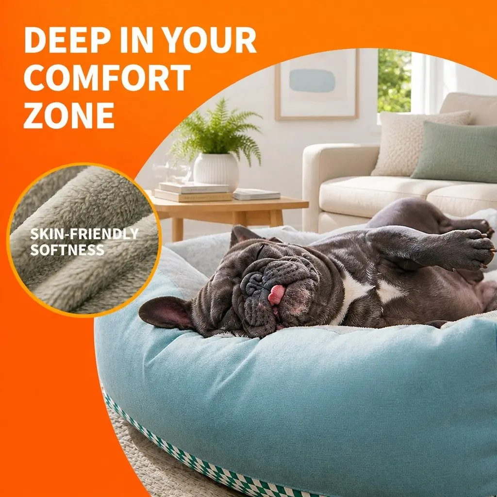 Pet Nest Checkerboard Dog Cat Sleeping Bed Four Seasons Universal Pet Supplies S