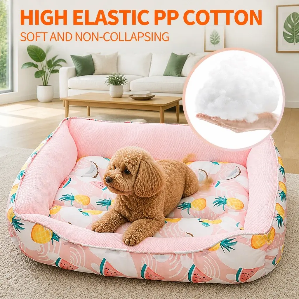Dog Cooling Mat Breathable Mesh Fabric Large Pink