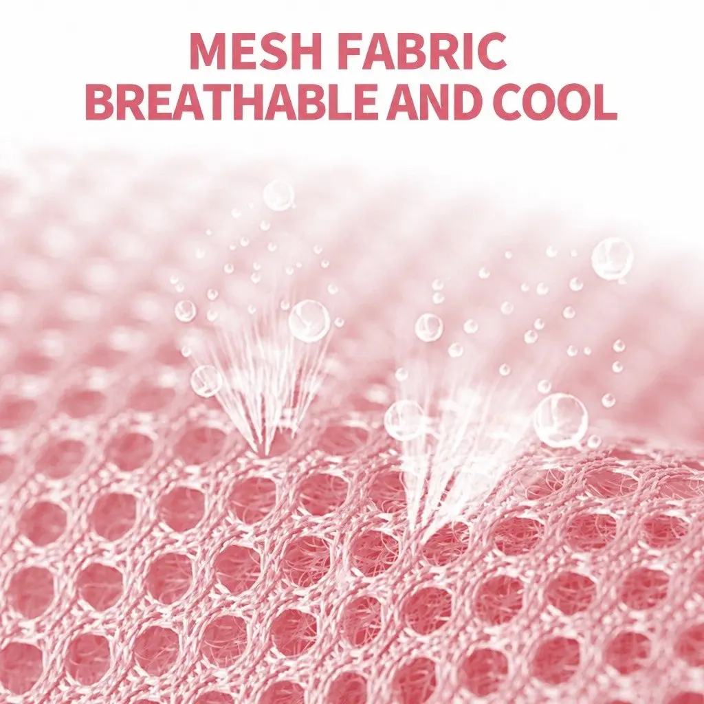 Pet Cooling Pad Waterproof Mesh Fabric Medium Pink
