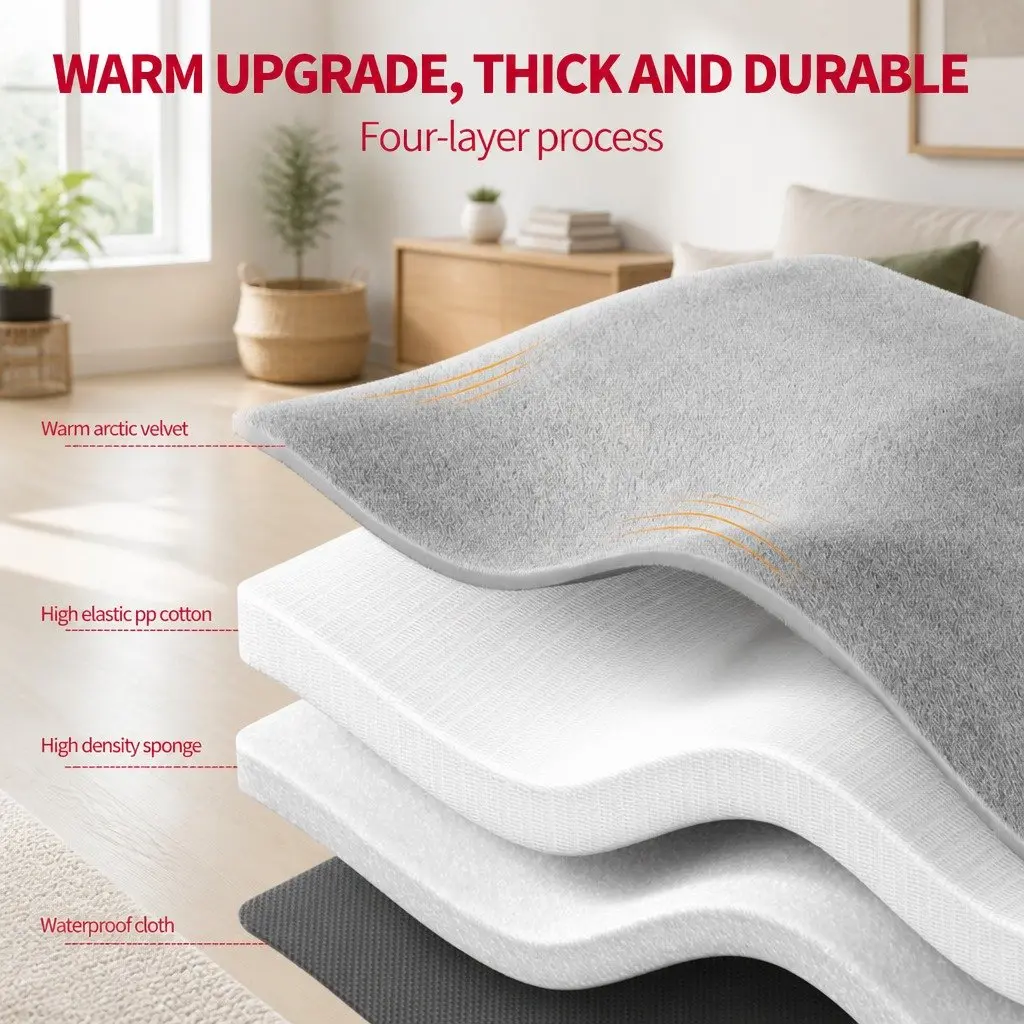 Pet Calming Bed Dog Cat Sleeping Nest Soft Warm Mat Detachable Removable Pad