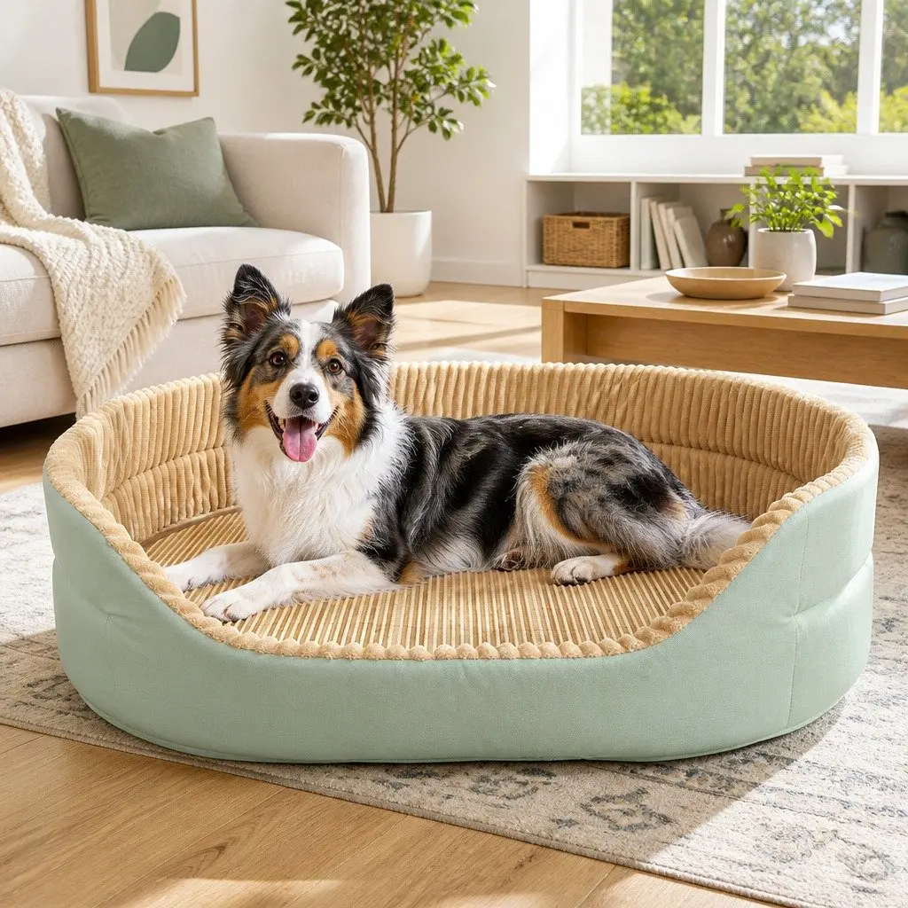 Large Pet Bed Dog Cat Calming Cushion Plush Soft Warm Mattress Comfy Sleep Mat